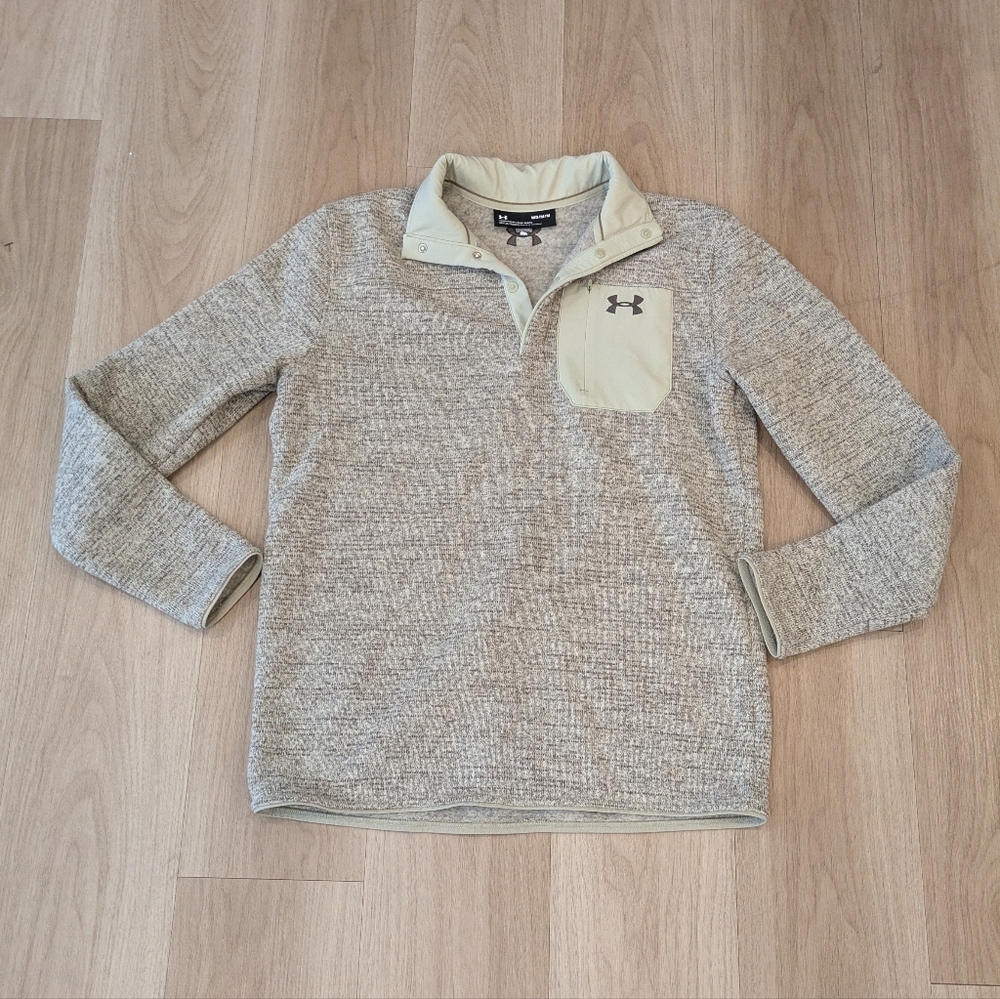 Under Armour Sweater Quarter Button Up Specialist Henley 2.0 Size M